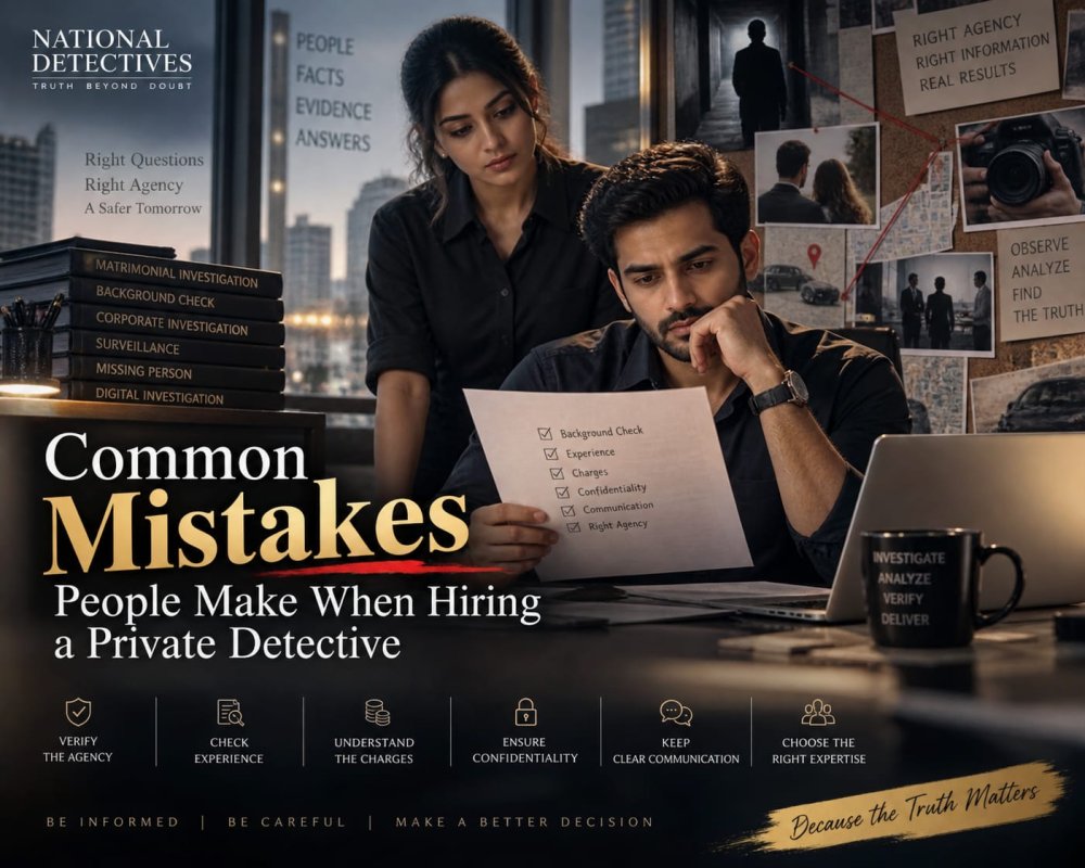 Common Mistakes People Make When Hiring a Private Detective