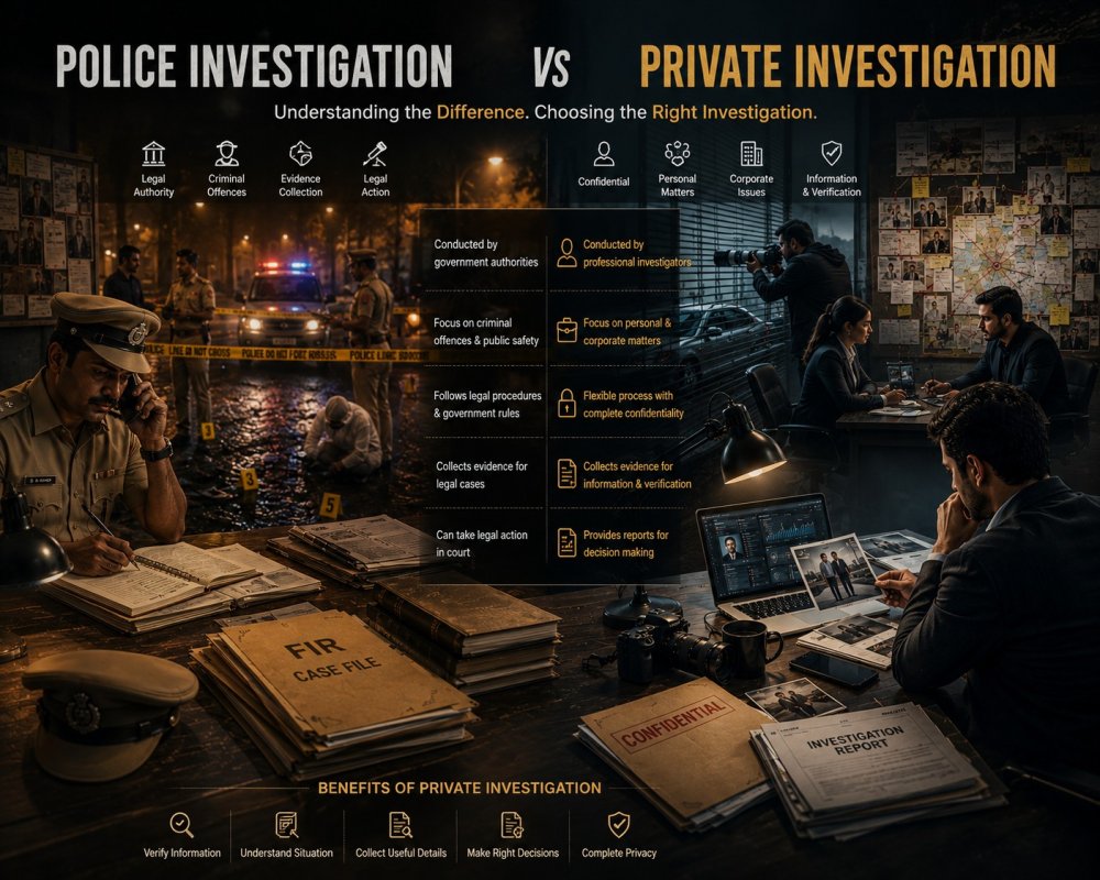 Difference Between Police Investigation and Private Investigation