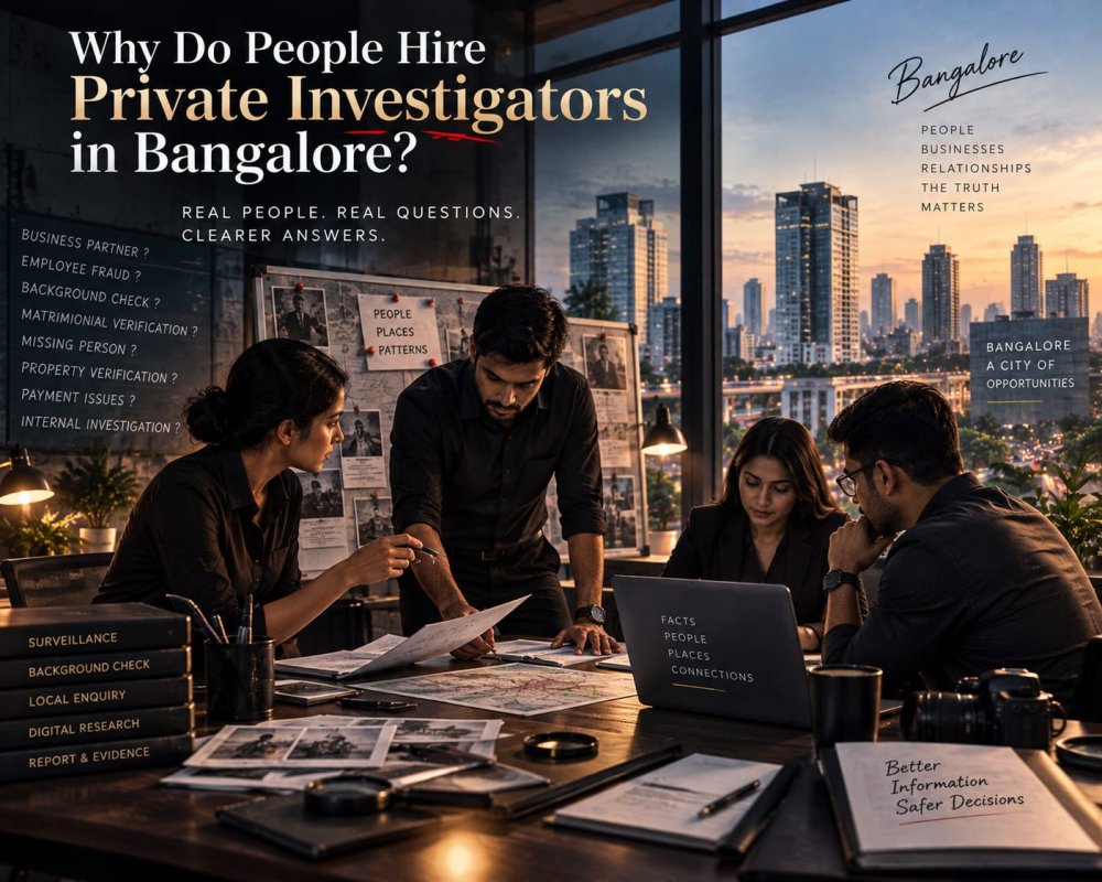 Why Do People Hire Private Investigators in Bangalore?